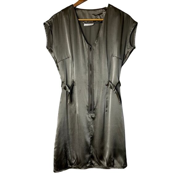 Society for Rational Dress Silk‎ Mini Dress Sz S Sleeveless Taupe Party Cocktail - Picture 1 of 8